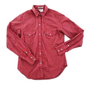 Levi Strauss Vintage 80s Orange Pearl Western Button Up Women’s 8 Front Pockets